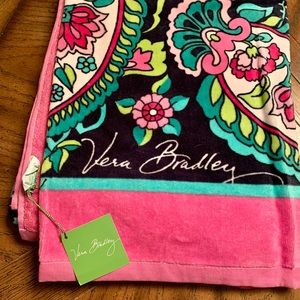 Vera Bradley Beach Towel RETIRED pattern Petals Paisley